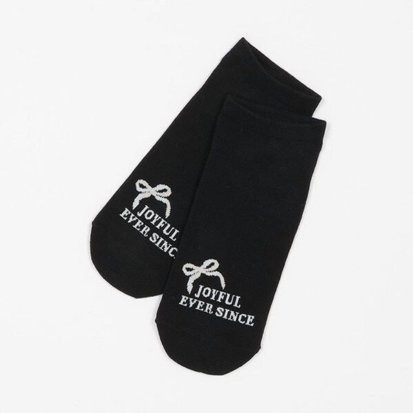 ロゴリボンスニーカー丈ソックス
