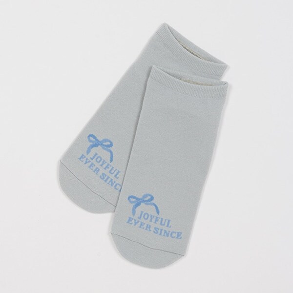 ロゴリボンスニーカー丈ソックス
