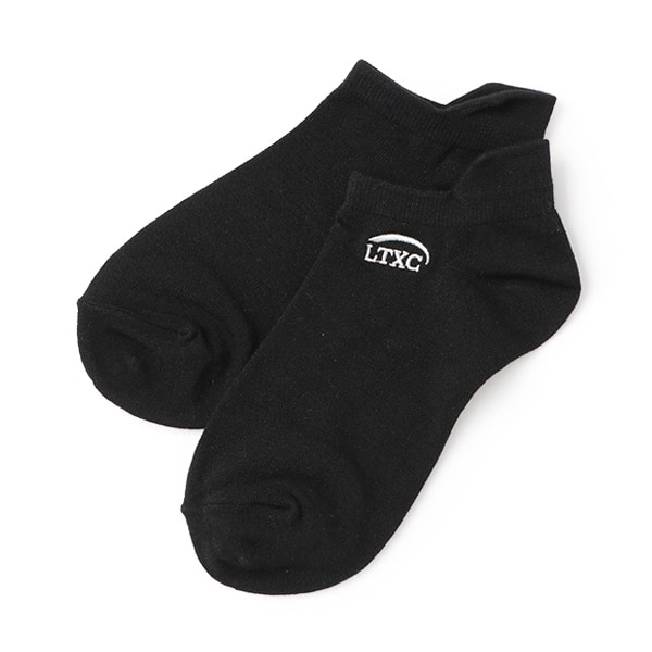 【LTXC】カカトタン刺しゅうスニーカー丈ソックス