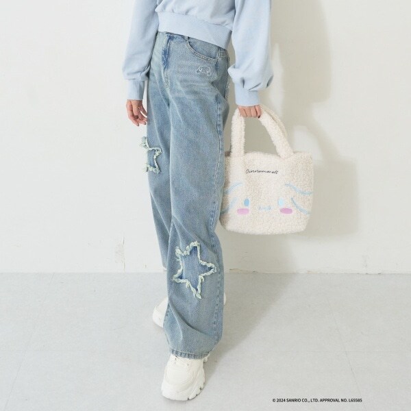 【サンリオキャラクターズ】刺しゅうデニムパンツ