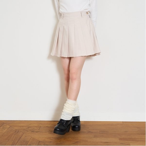 【イージーケア】【GOODPRICE】プリーツスカート