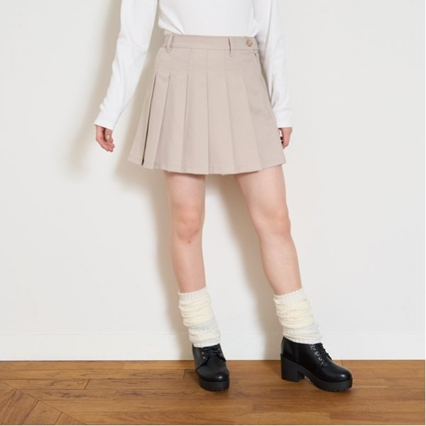 【イージーケア】【GOODPRICE】プリーツスカート