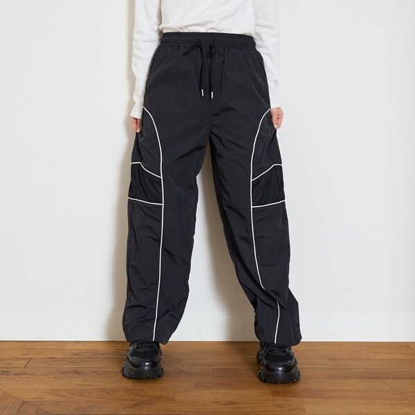 【LTXC】撥水_パイピングトラックパンツ