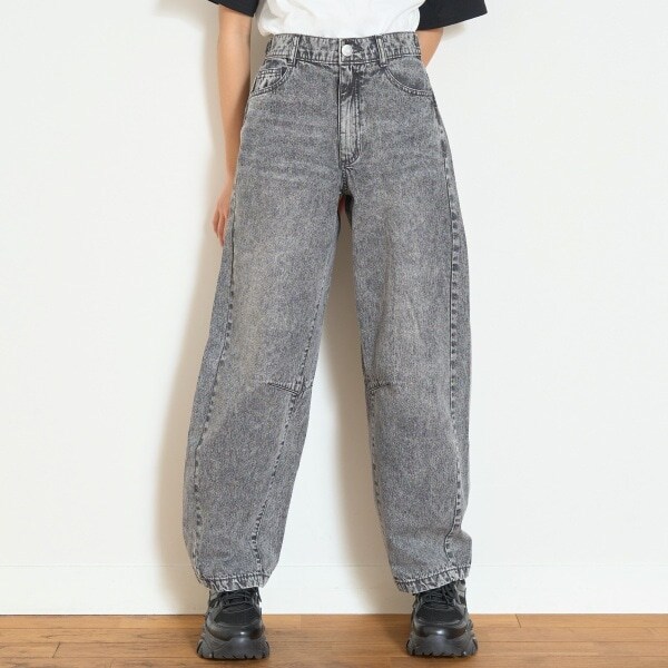 【LTXC】【接触冷感/ひんやり】バレルレッグライトデニム