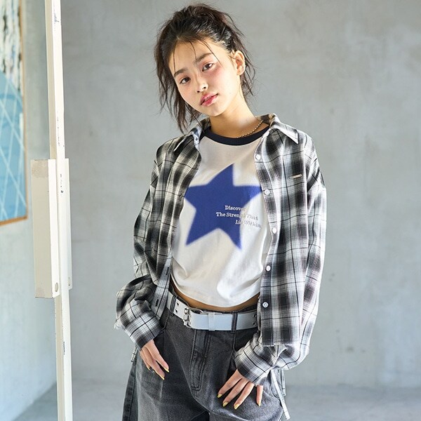 【LTXC】サイドドロストシャツ