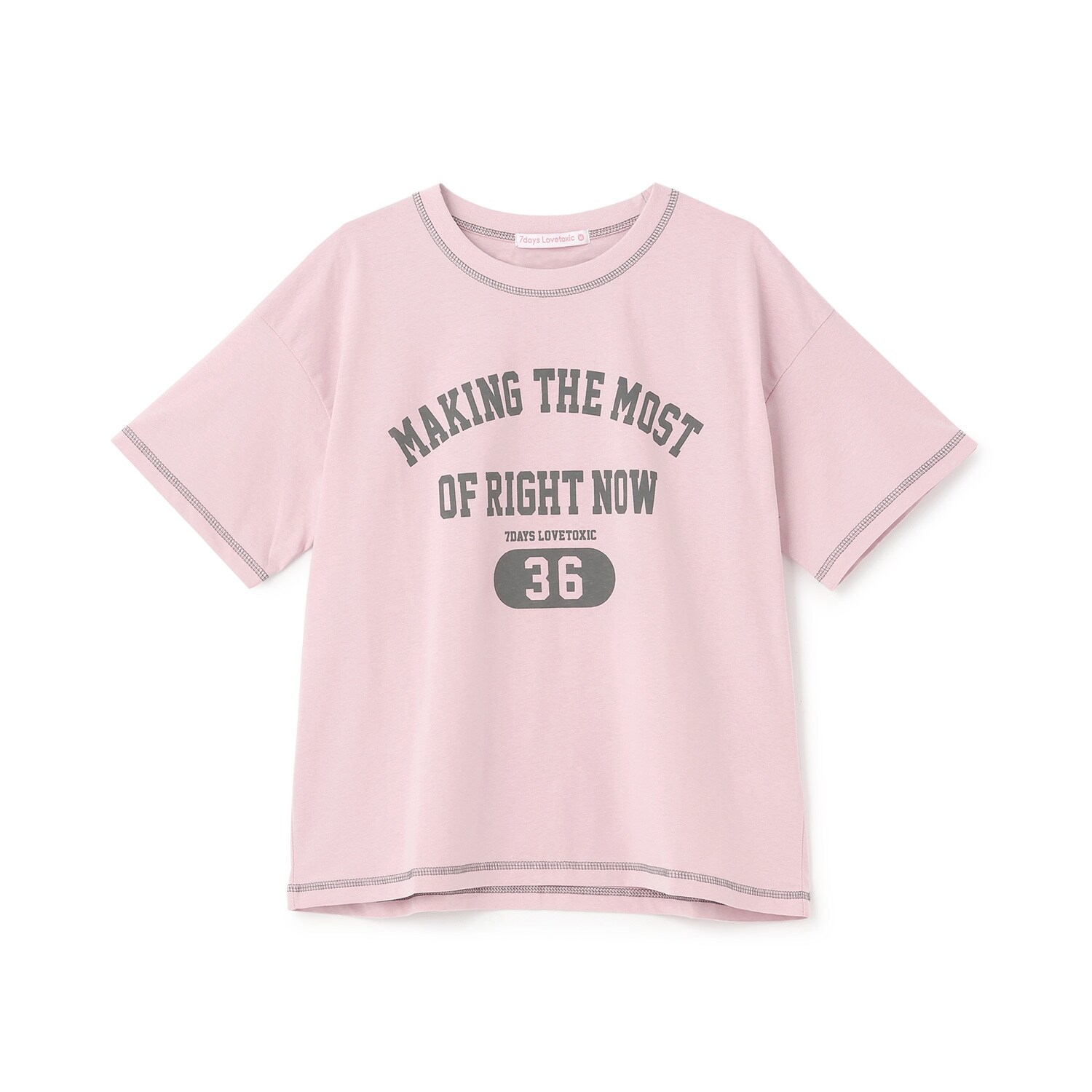 【7days】ロゴナンバー半袖Tシャツ