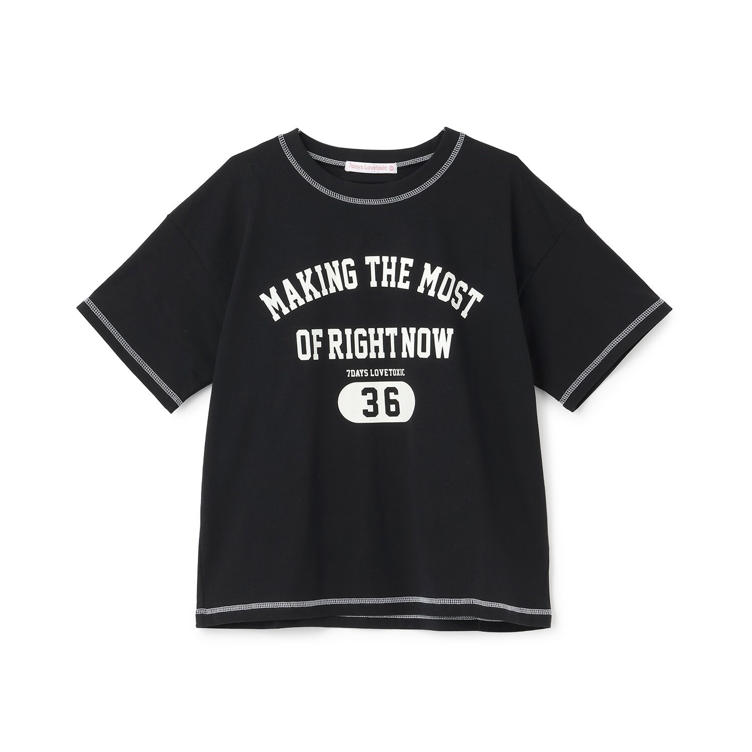 【7days】ロゴナンバー半袖Tシャツ