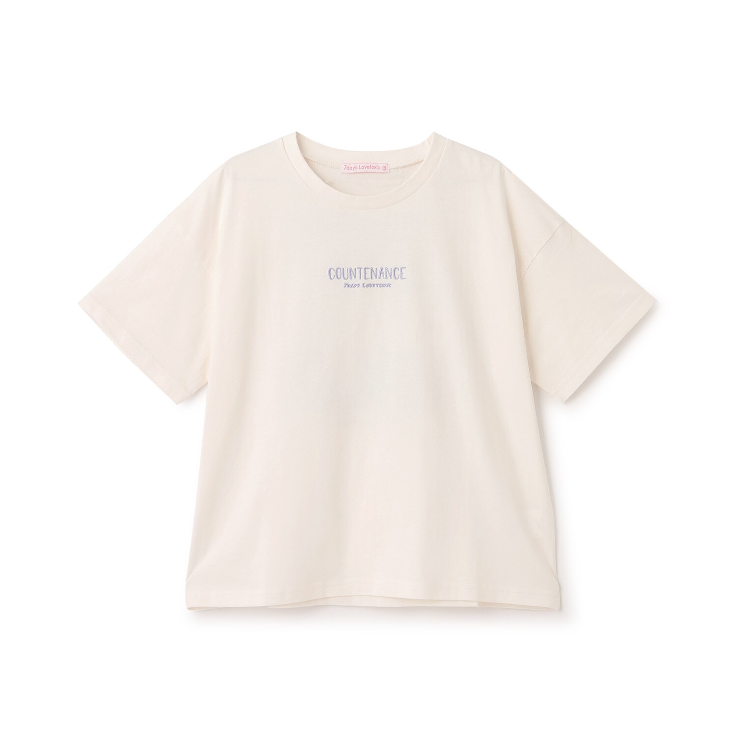 【7days】バックガールイラスト半袖Tシャツ