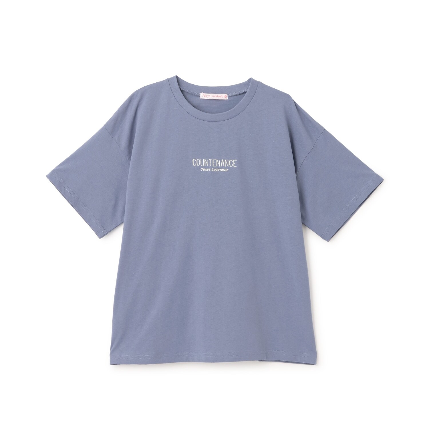 【7days】バックガールイラスト半袖Tシャツ
