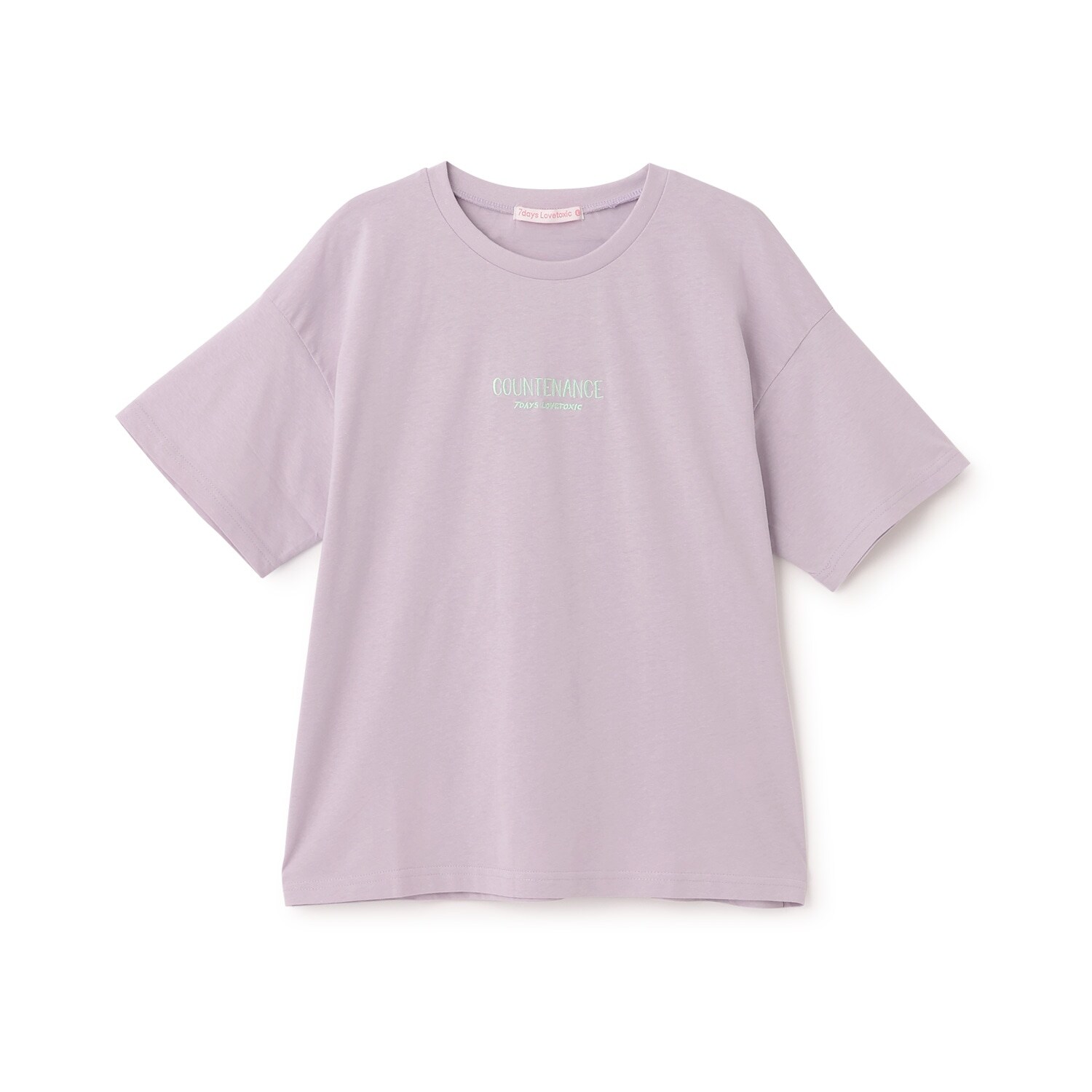 【7days】バックガールイラスト半袖Tシャツ