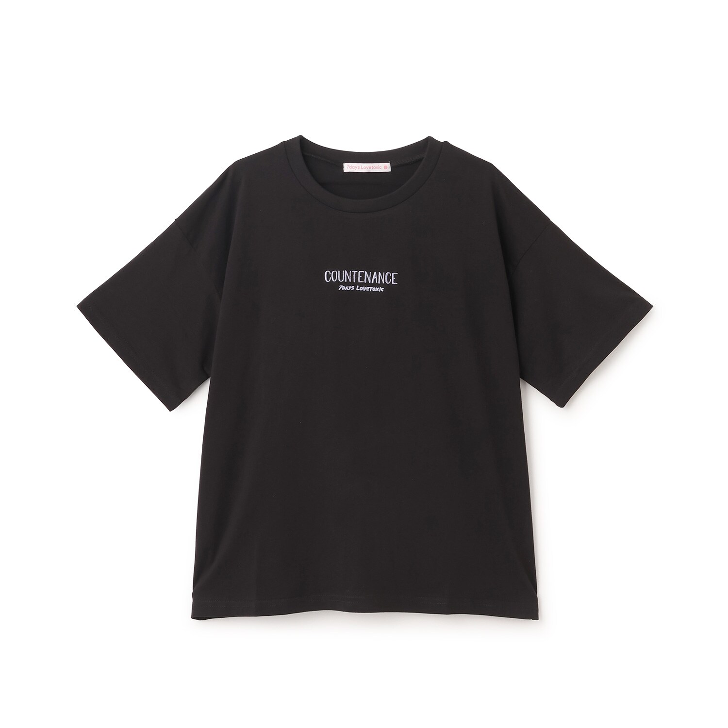 【7days】バックガールイラスト半袖Tシャツ