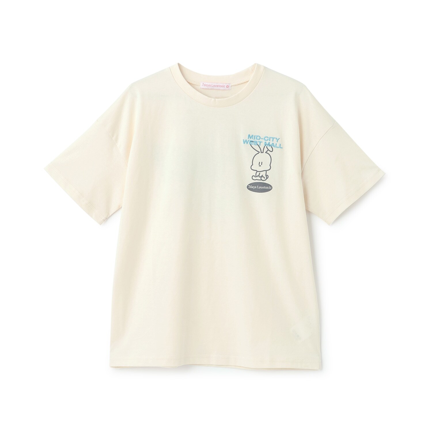 【7days】ウサギモチーフBig半袖Tシャツ