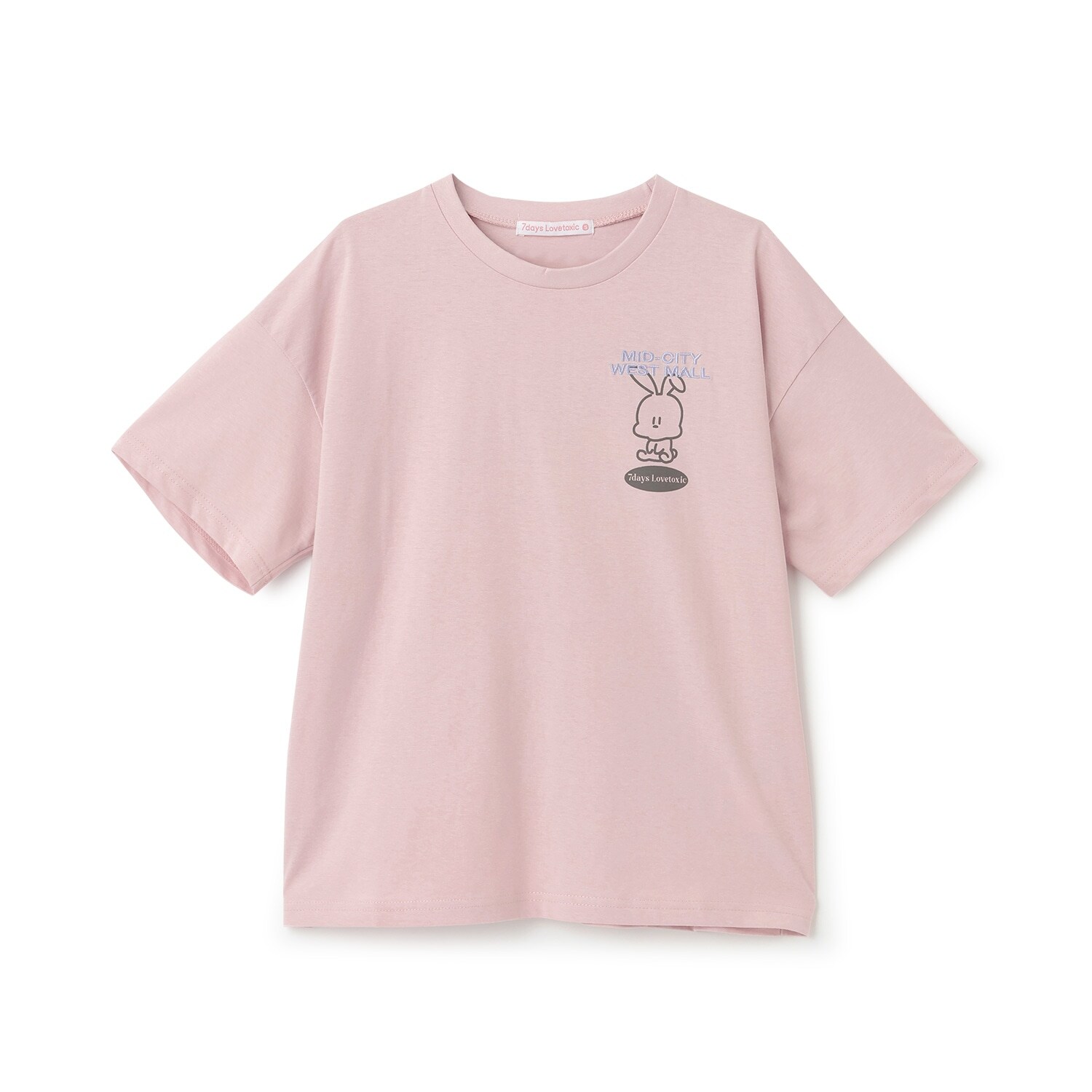 【7days】ウサギモチーフBig半袖Tシャツ