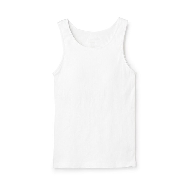 【ベーシック】【綿100％】カップつきテレコタンクトップ