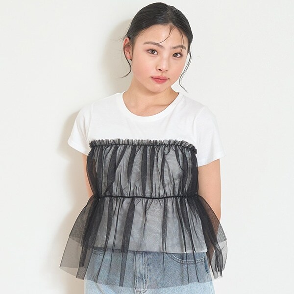 レイヤード半袖Tシャツ