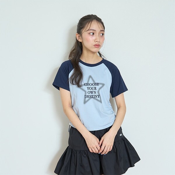 【LTXC】【吸水速乾/さらさら】ラグランTシャツ