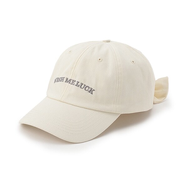 【綿100％】バックリボンキャップ