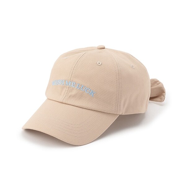 【綿100％】バックリボンキャップ