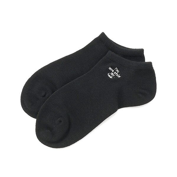 【接触冷感/ひんやり】刺しゅうスニーカー丈ソックス