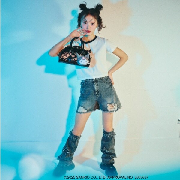 【マイメロディ・クロミ】デニムレッグカバー