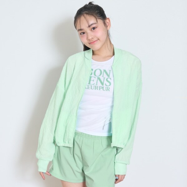 【SWIM】【水着】クリンクル加工ラッシュガード