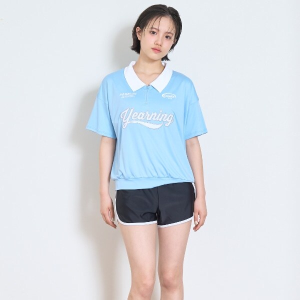【SWIM】【水着】ハーフジップTシャツ3点セット