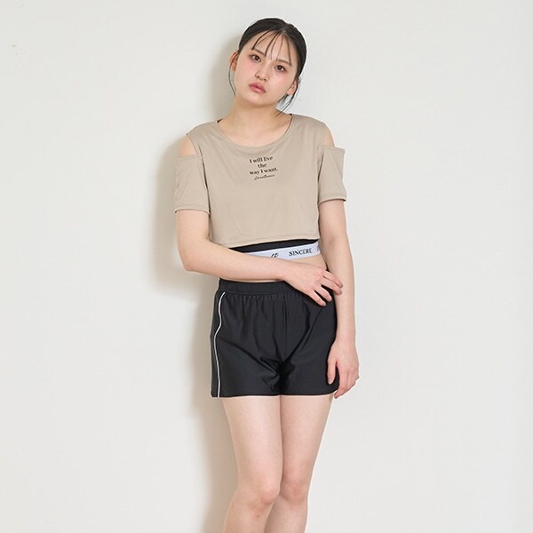 【SWIM】肩開き3点セット水着