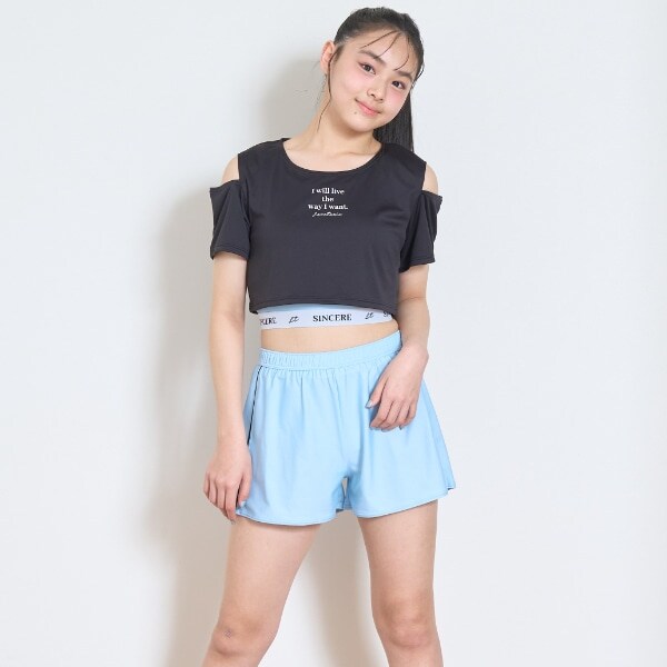 【SWIM】肩開き3点セット水着