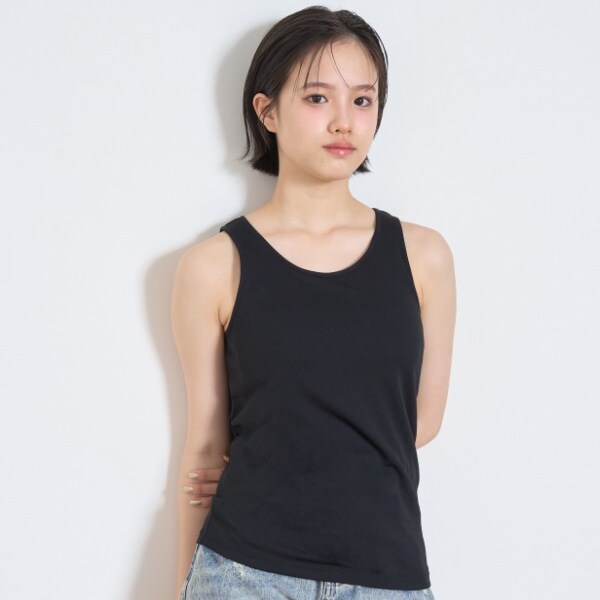 【ベーシック】【接触冷感/ひんやり】カップつきタンクトップ
