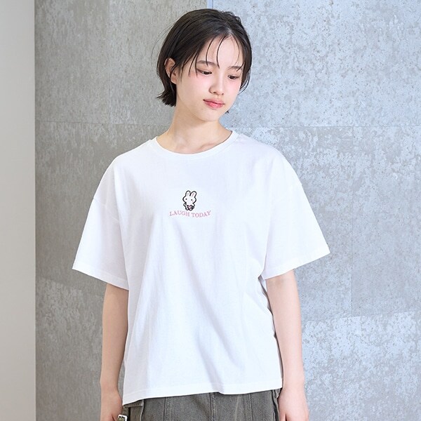 【GOODPRICE】【綿100％】フロントキャラ刺しゅうTシャツ