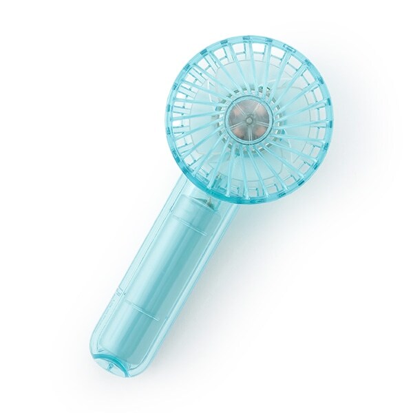 LEDライトつきクリアハンディファン