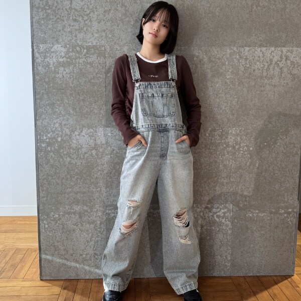 【GOODPRICE】【ベーシック】デニムオーバーオール