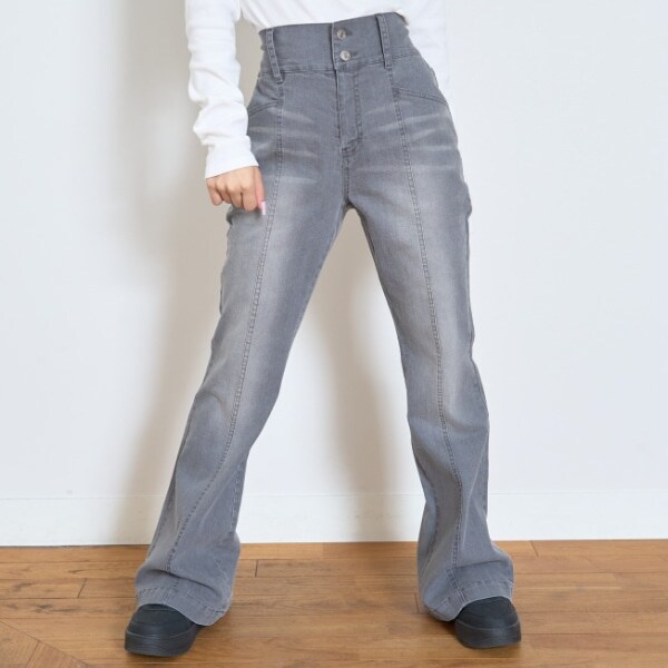 【ストレッチ】スタイルアップフレアデニム