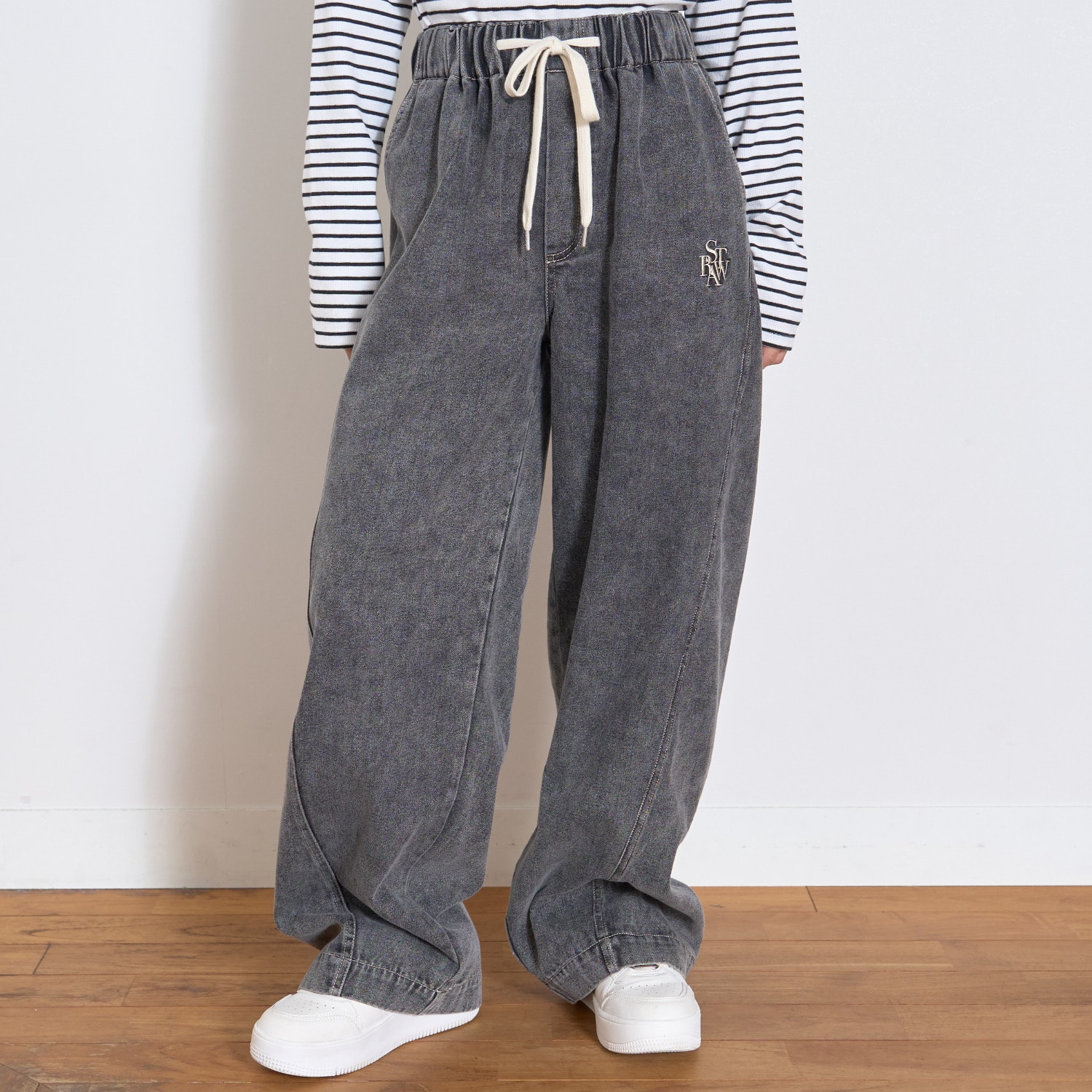 サマ見えイージープルオンパンツ