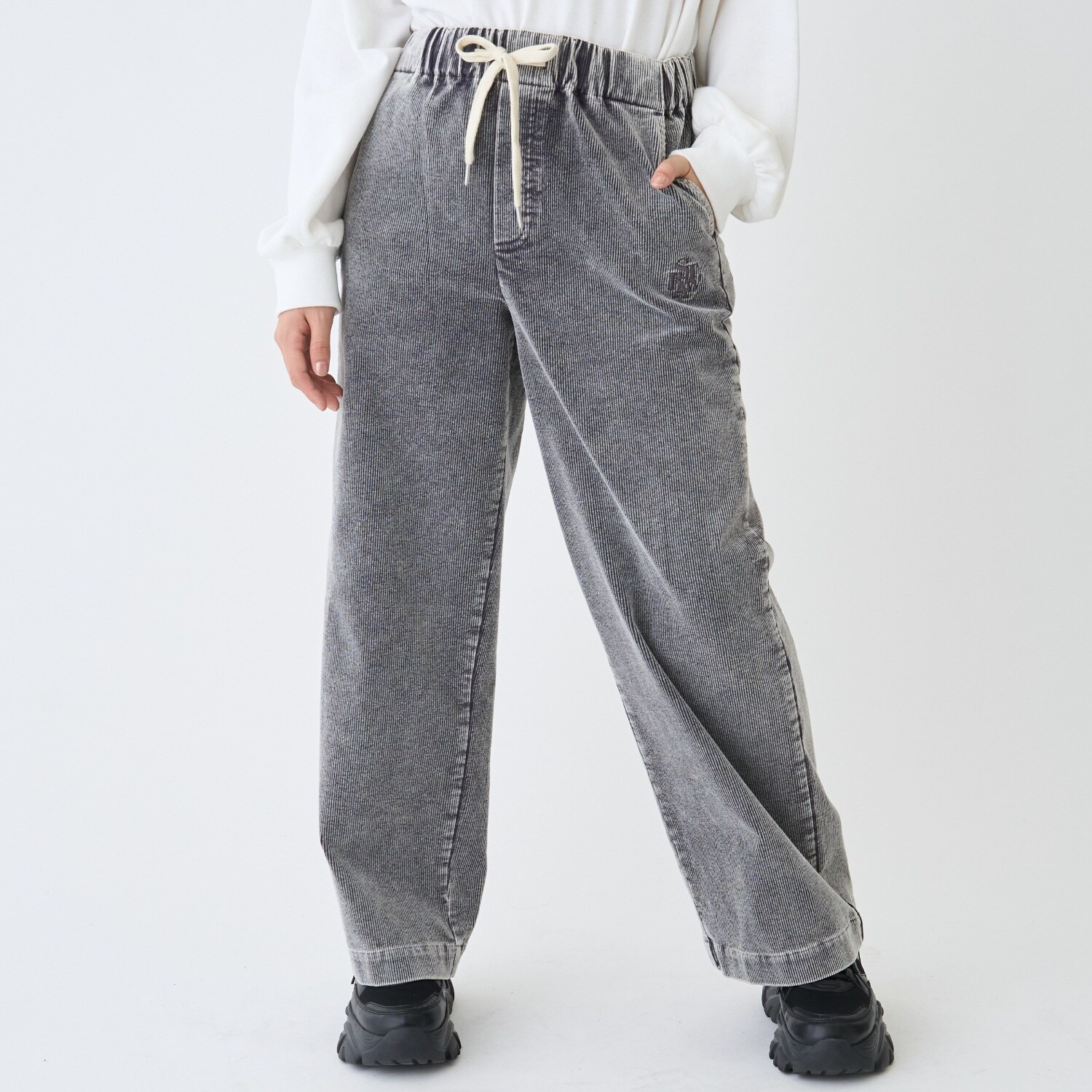 イージーコーデュロイロングパンツ