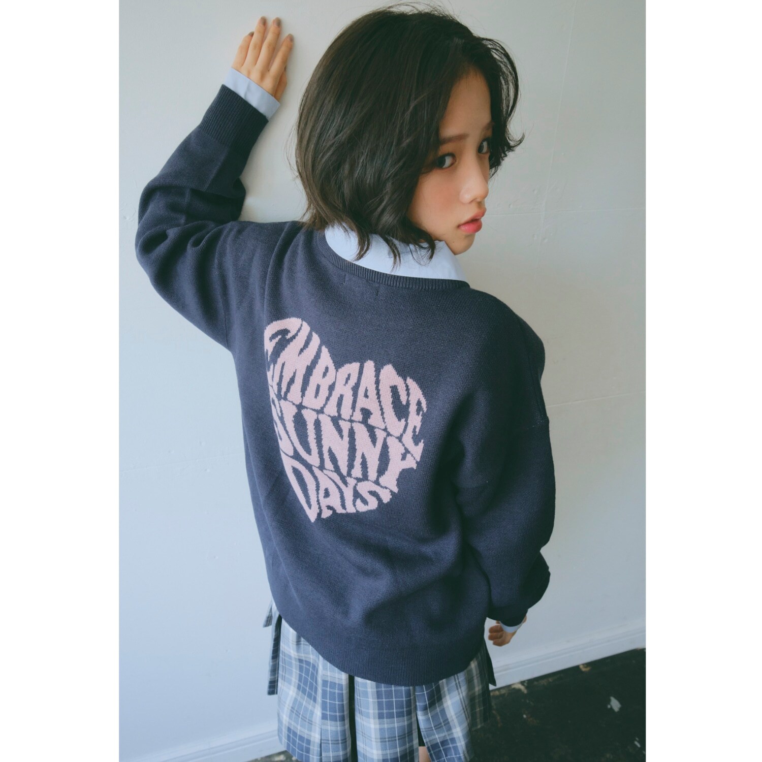 【GOODPRICE】バックハートニットプルオーバー