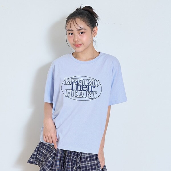 【GOODPRICE】【綿100％】サークルロゴ刺しゅうTシャツ