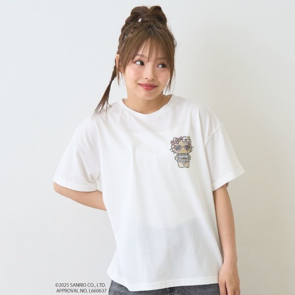 【ハローキティ】日焼け接触冷感Tシャツ