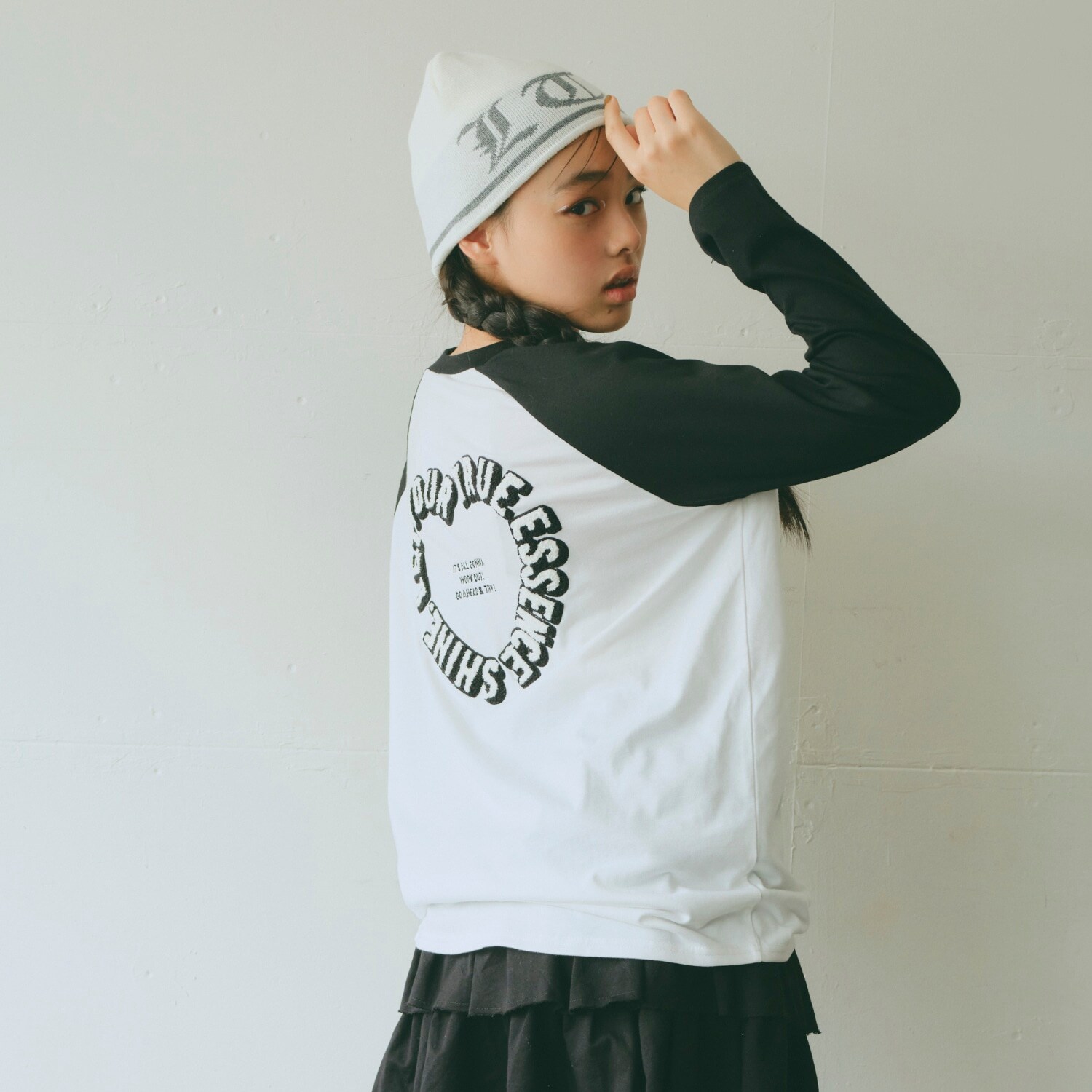 ハートラグランルーズ長袖Tシャツ