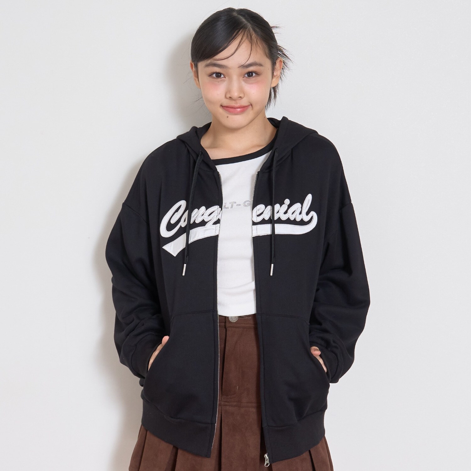 アップリルーズZIPパーカ