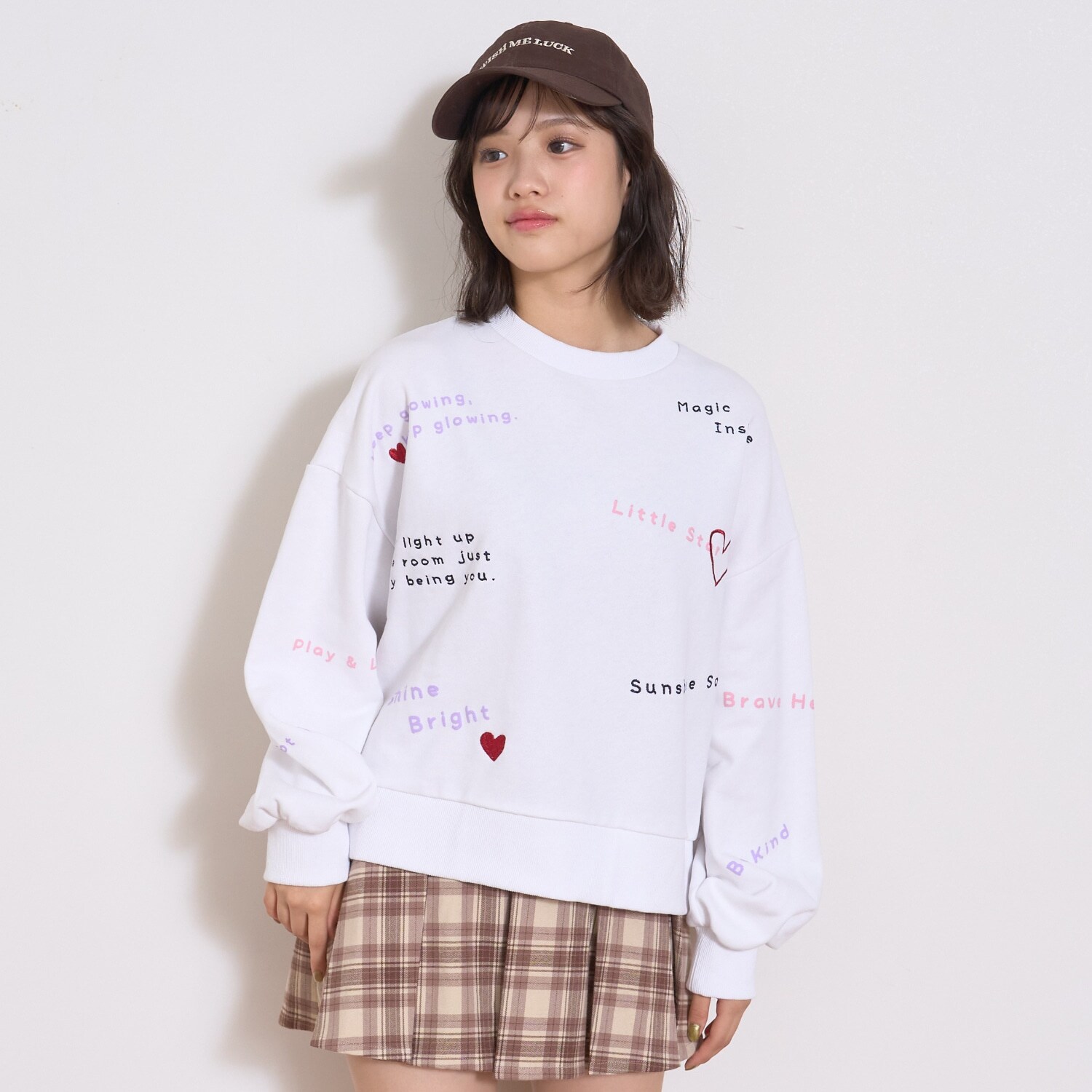 【綿100％】リサイクルコットン飛び刺しゅうスウェット