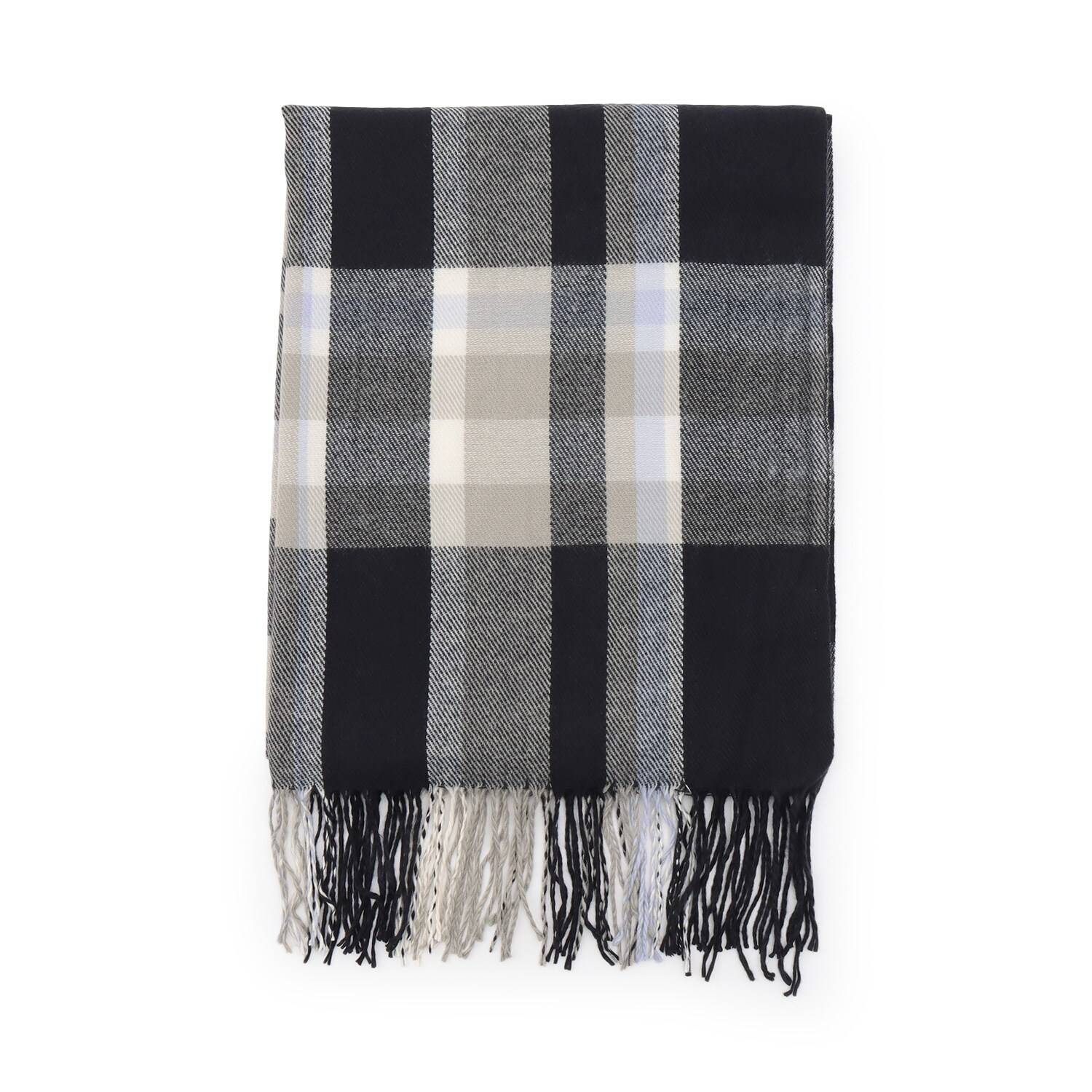 チェックマフラー