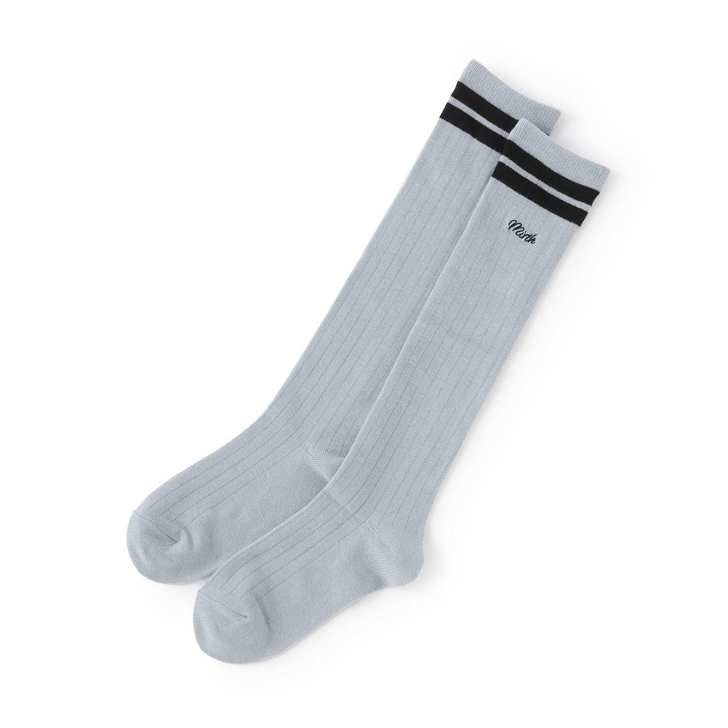 ラインリブハイソックス