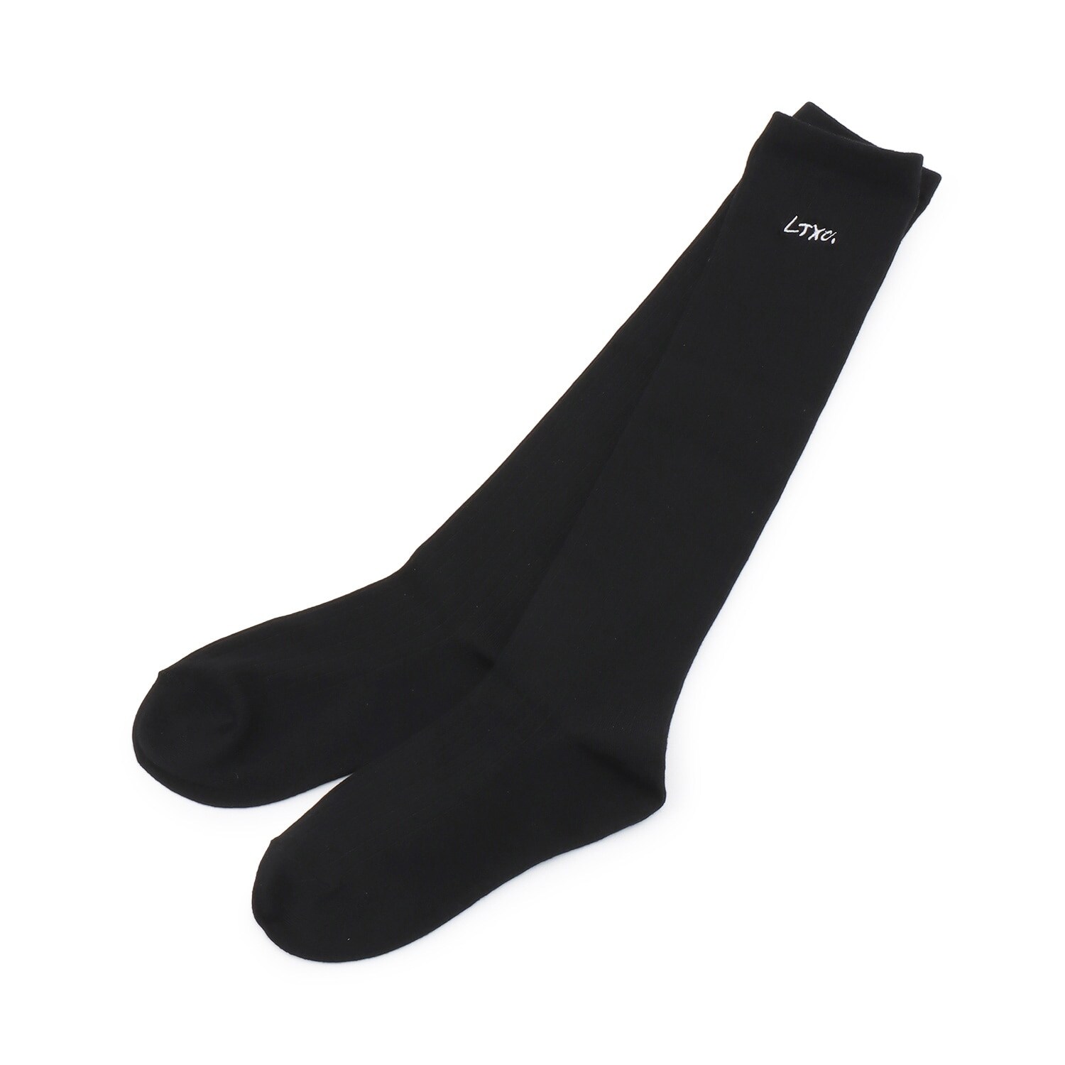 LTXC刺しゅうリブハイソックス