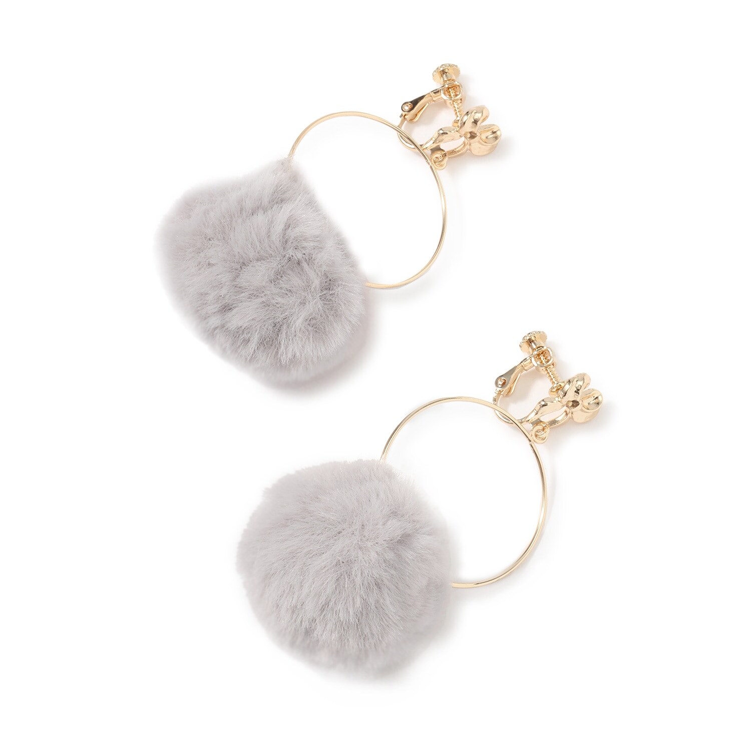 ファーイヤリング