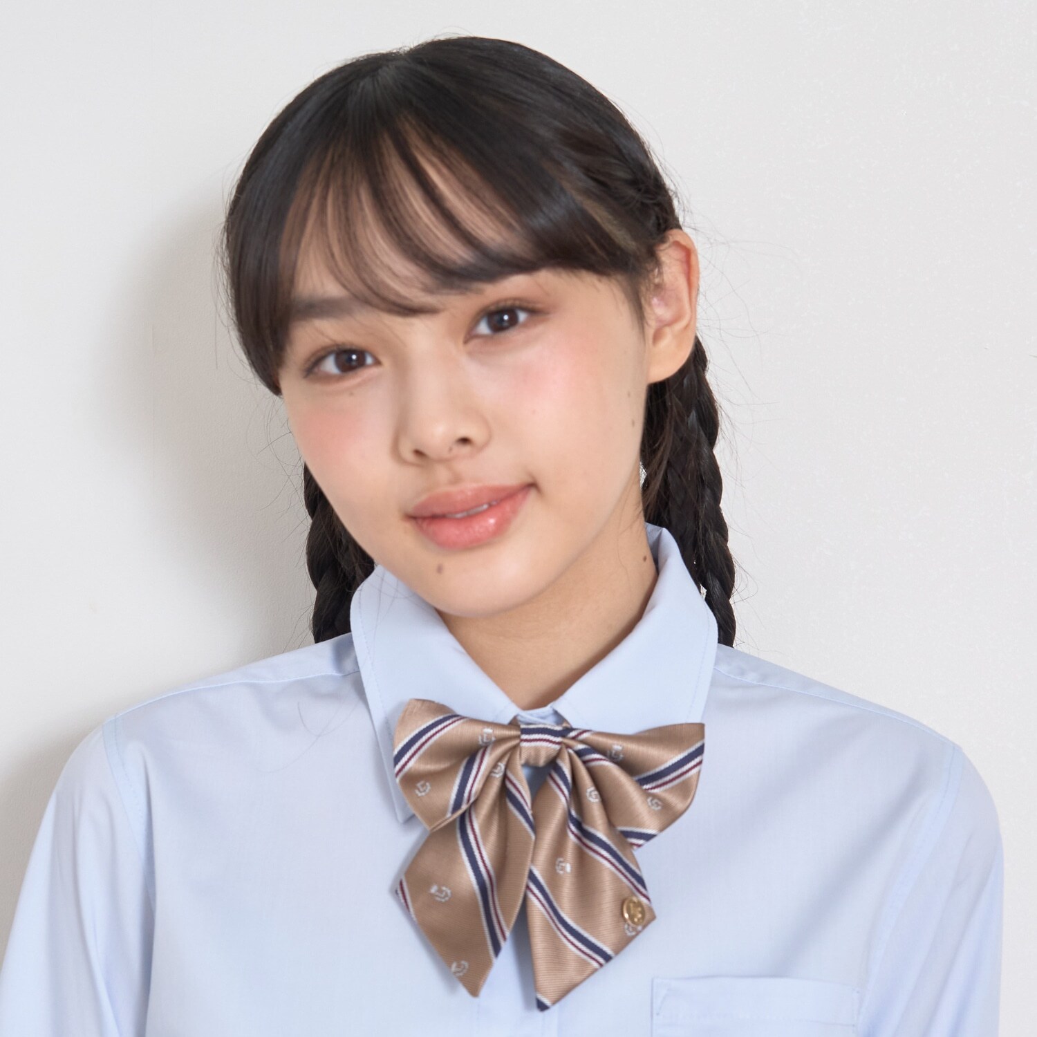 【卒服・セレモニー】レジメンタル柄リボンタイ