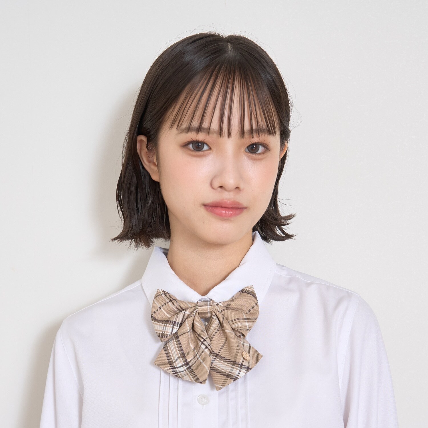 【卒服・セレモニー】チェック柄リボンタイ