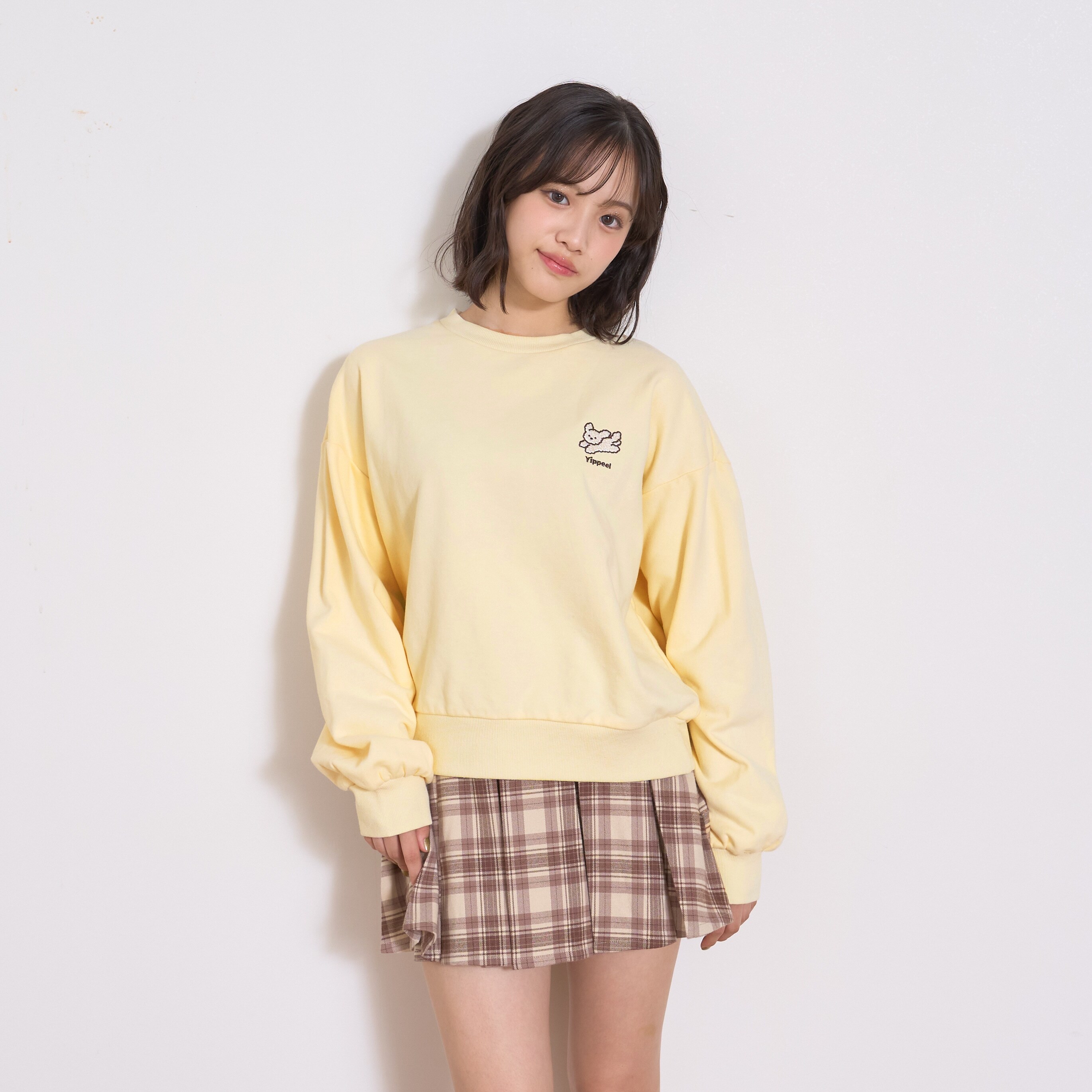 【秒かわトップス】アニマル刺しゅうベーシックトレーナー