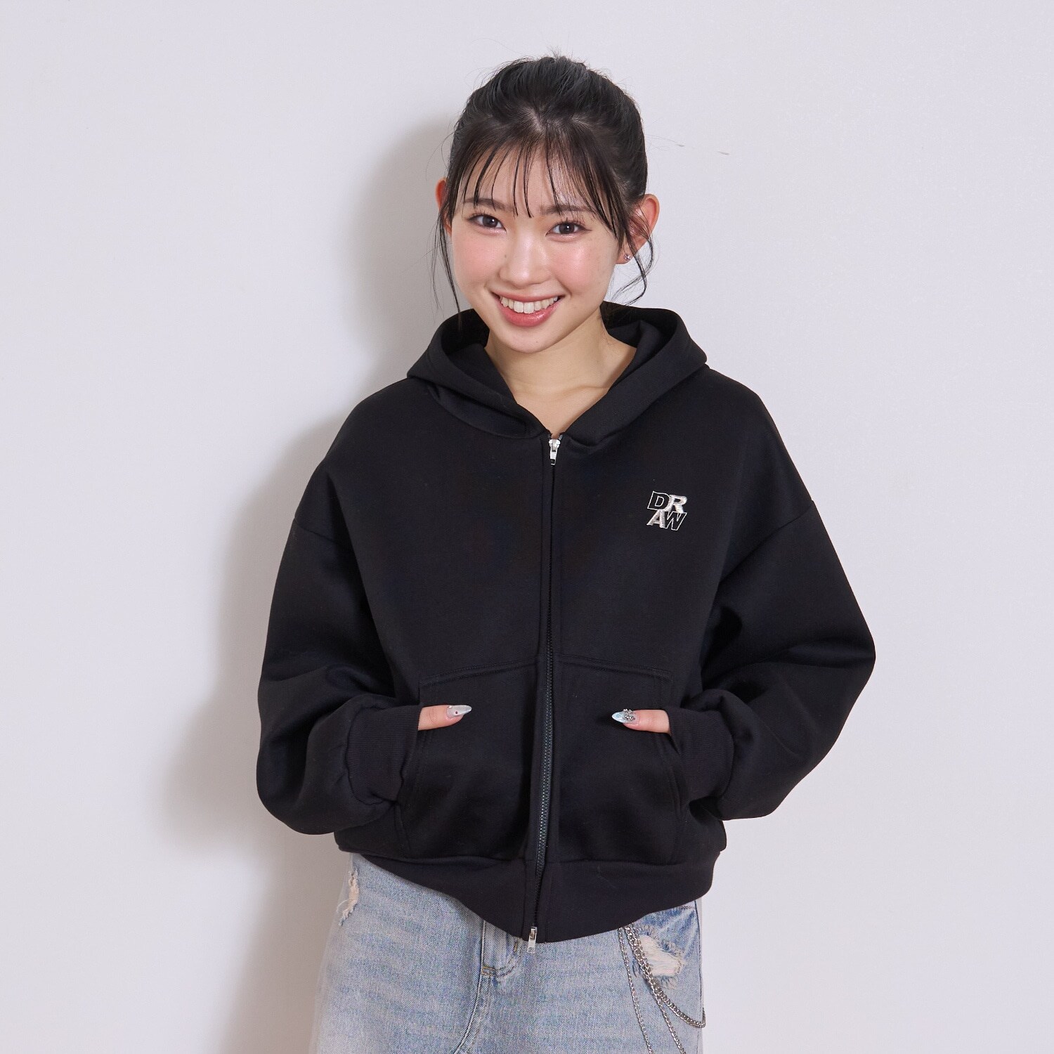 【ふわカル/セット可】ダンボールZIPパーカ