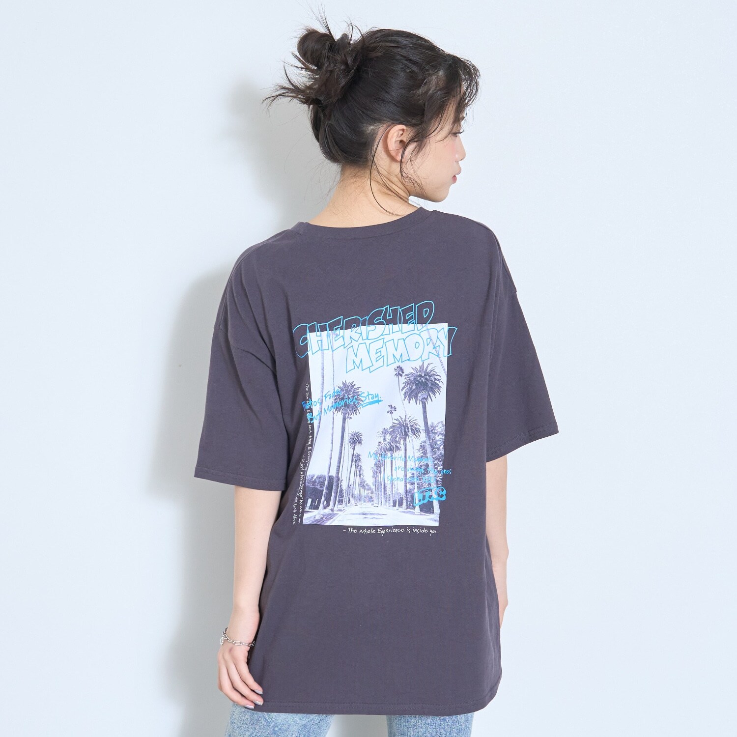 【綿100%】バックフォトルーズ半袖T